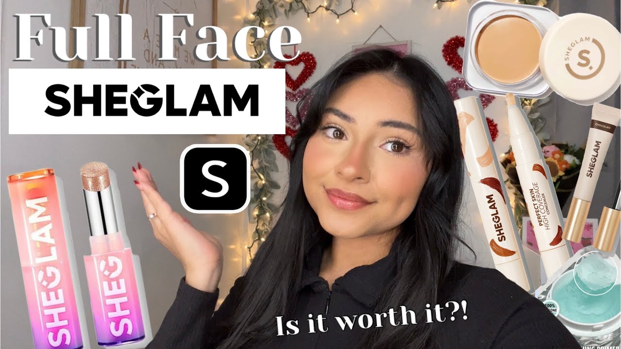 Full FACE using SHEGLAM Makeup!!
