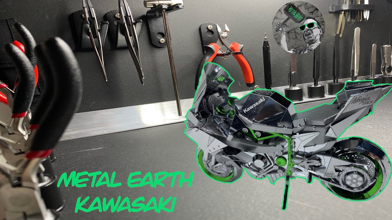 Metal Earth Kawasaki Ninja H2  3D Model #MetalEarth #MetalHero