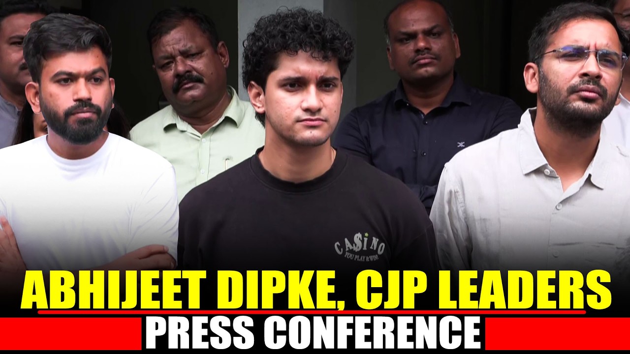 LIVE: Abhijeet Dipke and other leaders briefs media on CJP's Future and Roadmap I Students protest