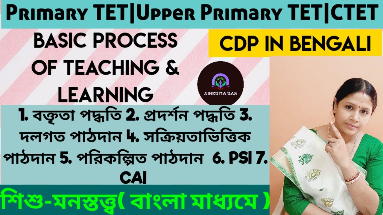 V63)BasicProcess of Teaching&Learning1| Primarytetpedagogy|Ctet|UpperInterview