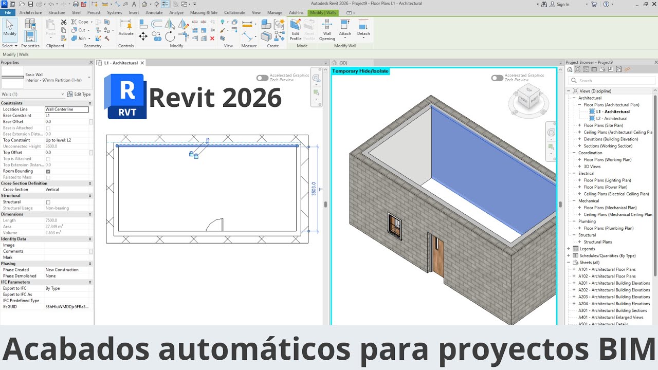 Revit 2026 - La mejor actualización de Revit para modelar acabados 👨‍🏫