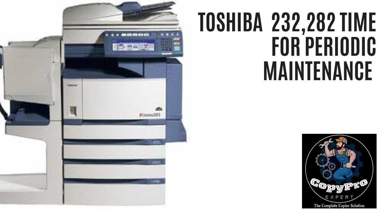 Toshiba 232/282/452/350 PM Counter Reset