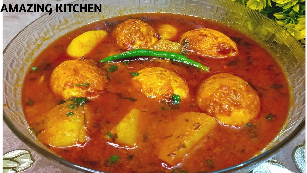 Quick & easy Ande Aloo ka saalan✨🤤 delicious egg curry👌#recipe #eggcurry #tasy #saalan 