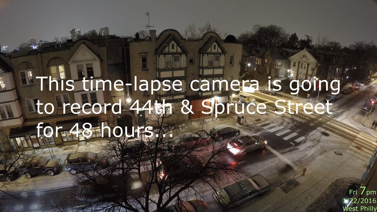 January 2016 Winter Storm Jonas in Philadelphia (4K time-lapse 48 hours)