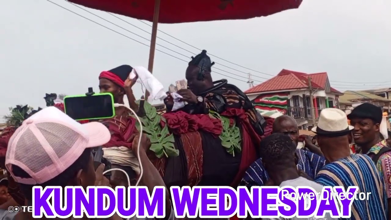 Kundum festival Wednesday  Obotan and the chiefs of Axim and his omanhene of lower town