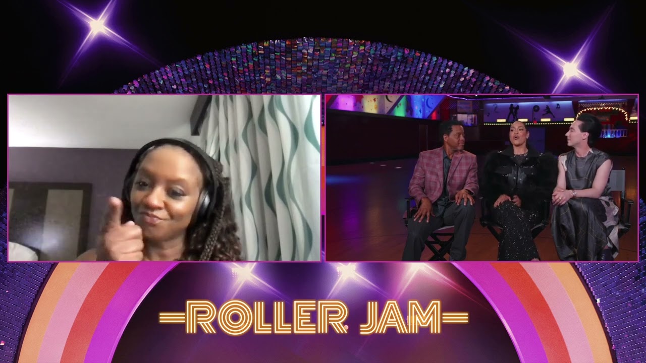 Interview with Jordin Sparks, Johnny Weir and Terrell Ferguson for the new max show Rollerjam