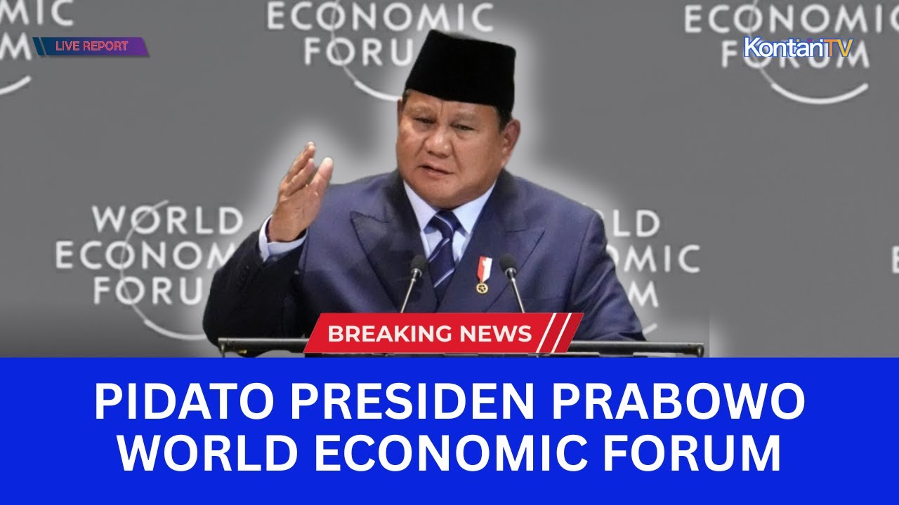 LIVE REPORT: PIDATO PRESIDEN PRABOWO SUBIANTO DI WORLD ECONOMIC FORUM 2026 DAVOS SWISS