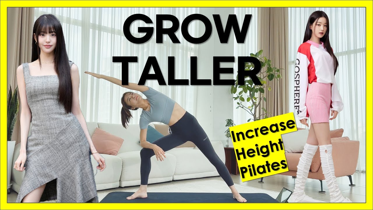 키크는 필라테스 운동 | How To Grow Taller In 7days🔥