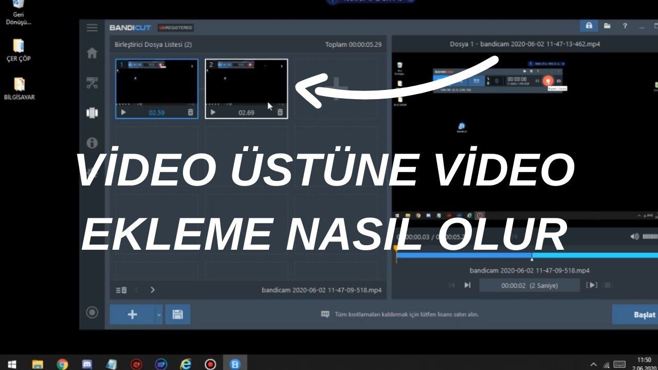 İKİ VİDEOYU BİRLEŞTİRME NASIL OLUR- TEK VİDEO YAPMA