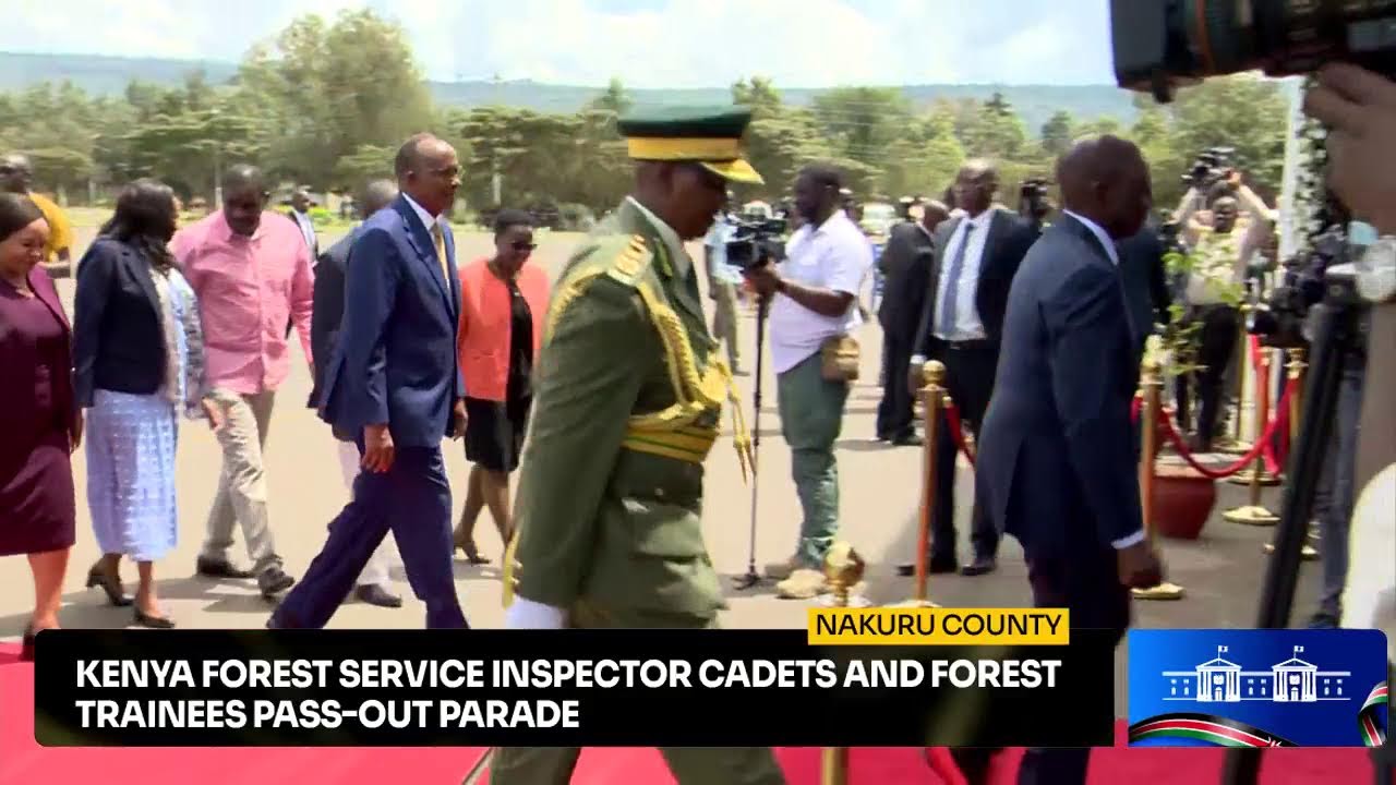 Kenya Forest Service Inspector Cadets and Forest Trainees pass-out parade, Nakuru County.