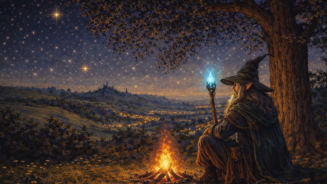 Warm Campfire Under the Stars