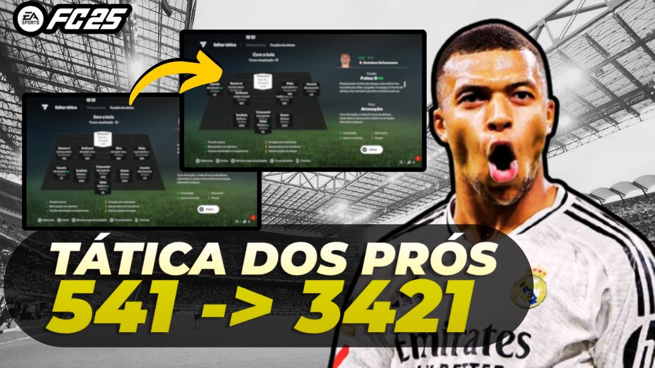 INSANA 541 QUE VIRA 3421 E TODO PRO PLAYER ESTÁ USANDO NO ULTIMATE TEAM DO EAFC 25!