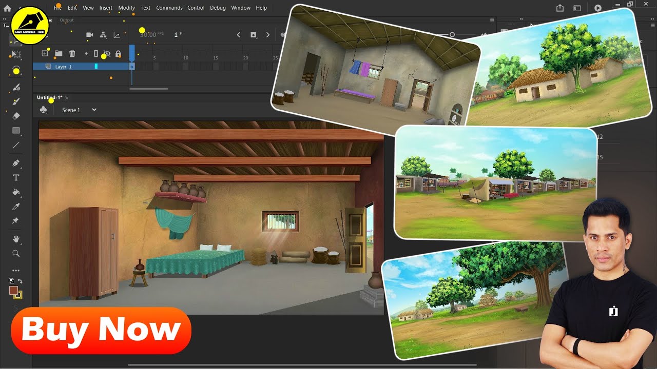 Cartoon Backgrounds For Animation Video | No Copyright Background | @Learn Animation - Hindi  @Jeeva edu