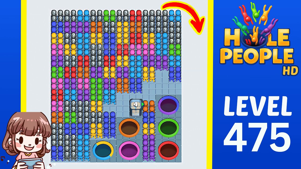 Hole People Level 475 Solution Walkthrough