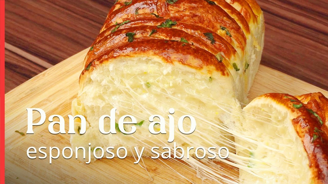 Esta es la mejor receta de pan de ajo que he hecho, ¡es súper esponjosa y sabrosa!