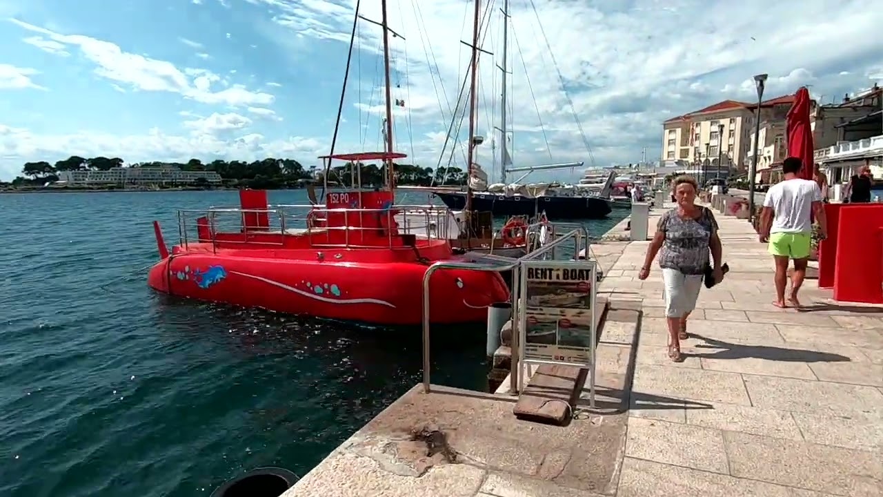 Marina Poreč mit Blick auf die Insel St. Nikolaus