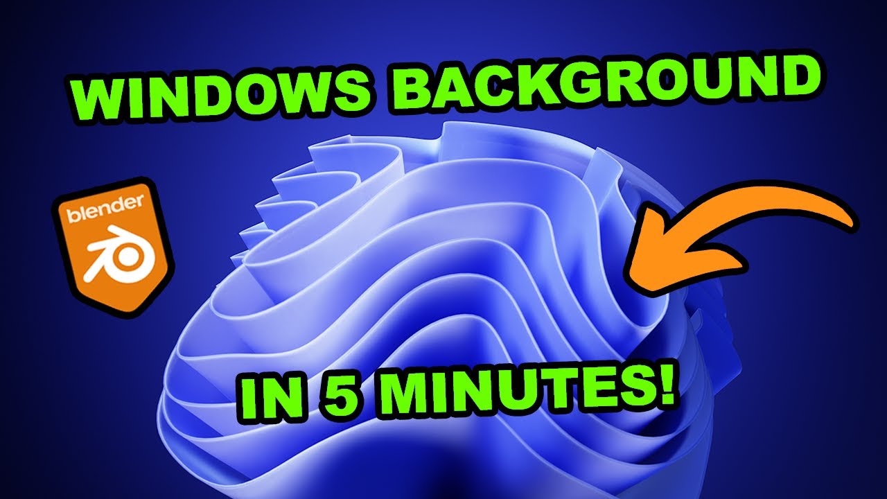 WINDOWS 11 BACKGROUND | Blender3D Tutorial