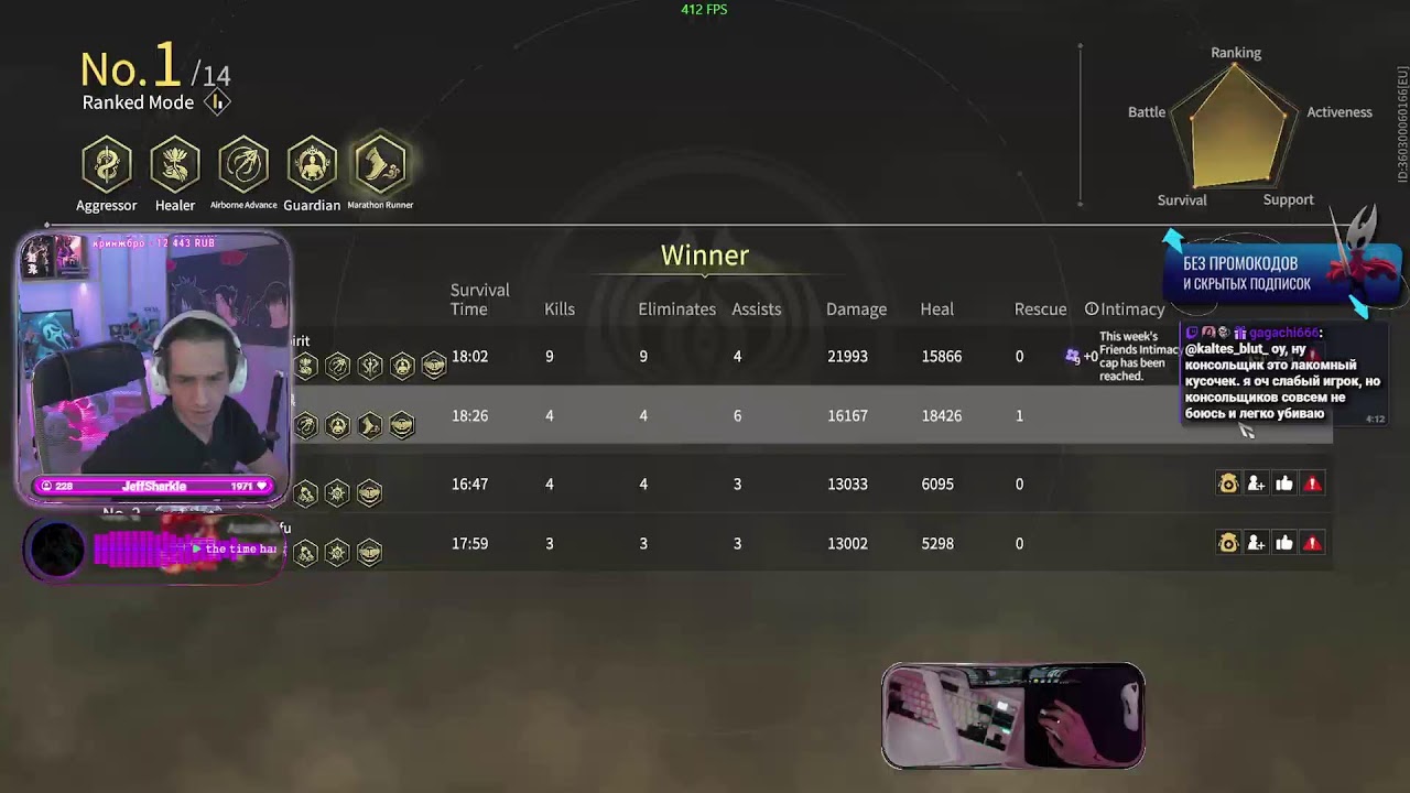 [ALL DROPS | ENG/RUS] #1 Rank PEAK / 82 stars! 8k+ hours! !steam