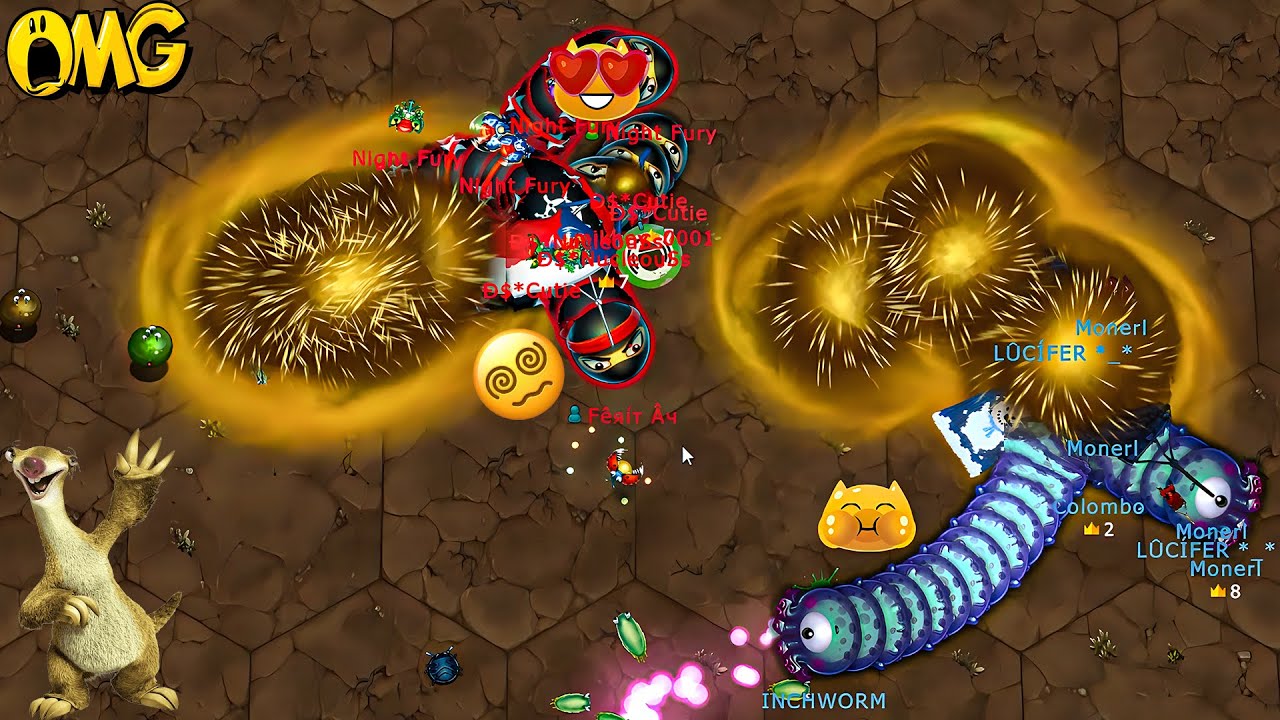 LİTTLE BİG SNAKE.İO Best Funny moments  map Control %100✅