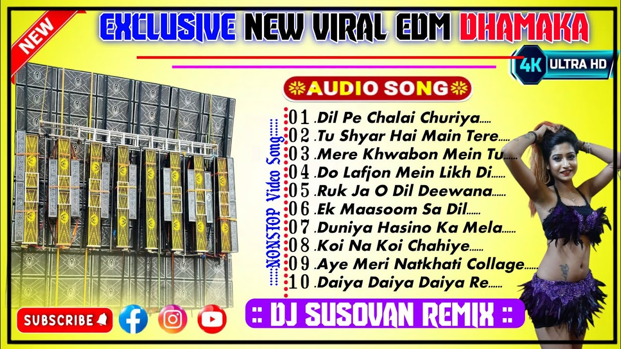 Dj Susovan Remix❤️2025 Hindi Top To Hit Super🥀Exclusive New Edm Dhamaka💃Dance Mix