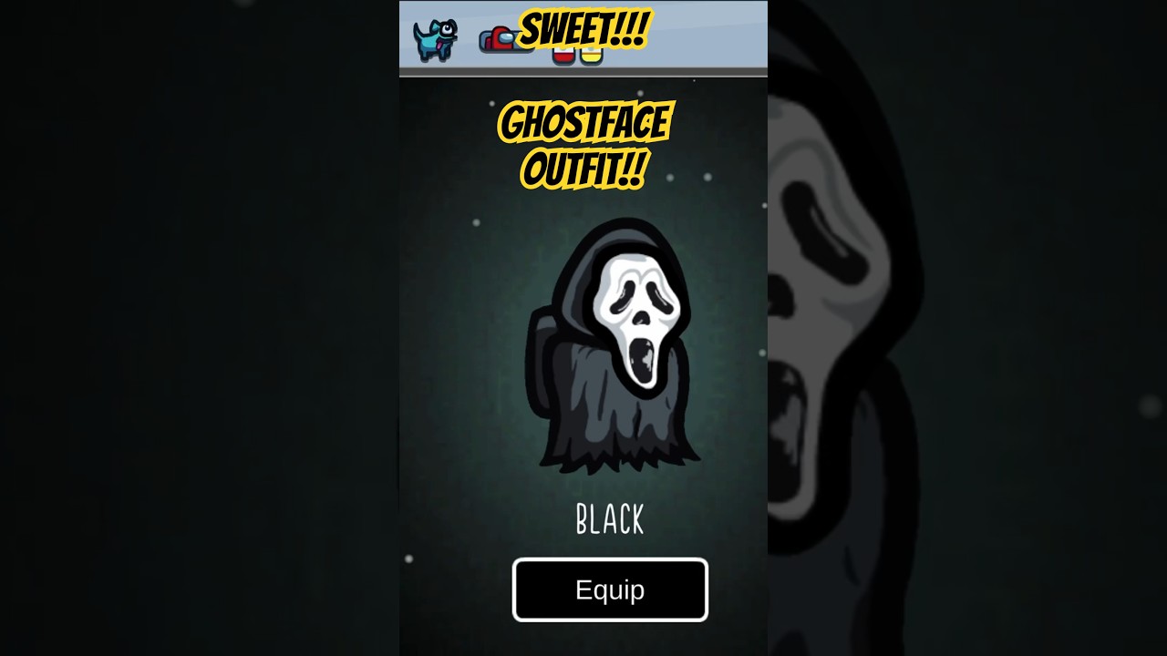 Among Us! Ghostface Outfit Gift! You like it? #amongus #amongusgameplay #amongusgame #amongusscream