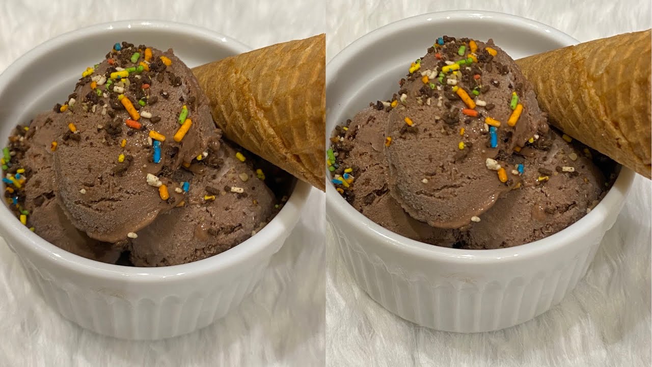 أسهل طريقة لعمل أيس كريم شوكولاته بيتي في 3 دقايق 🍦 بدون كريمة، بدون حليب مكثف، وبدون بيض!