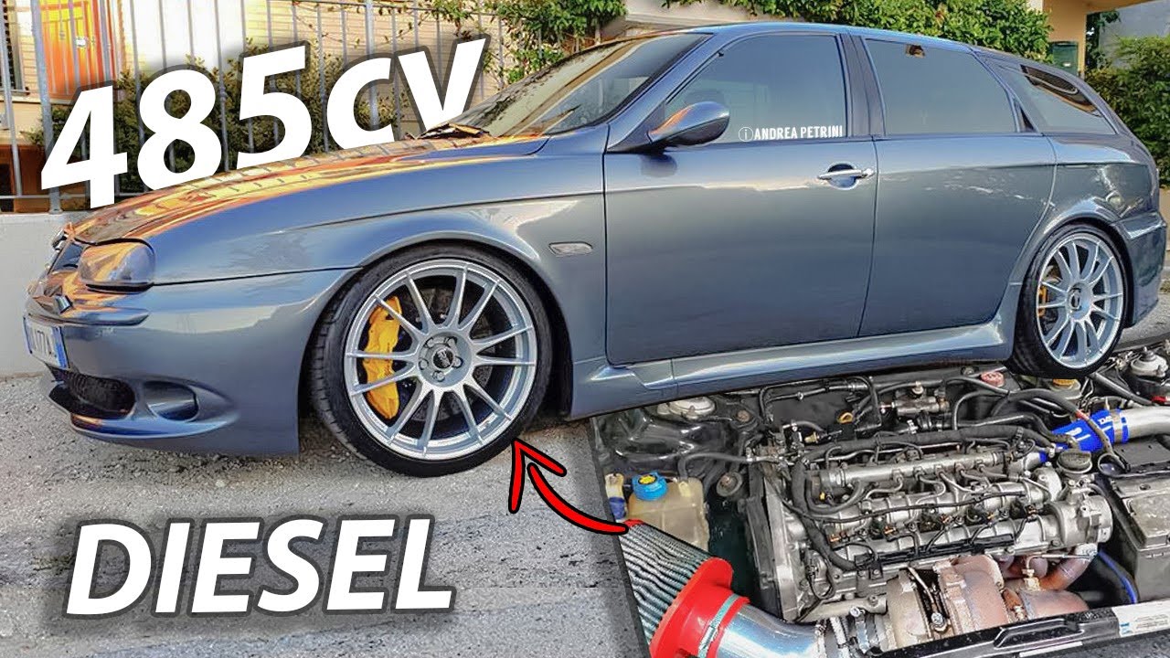 AlfaRomeo 156 GTA 485cv DIESEL vs Nissan GTR 650cv | una STATIONWAGON da record | 100-200 6.74sec