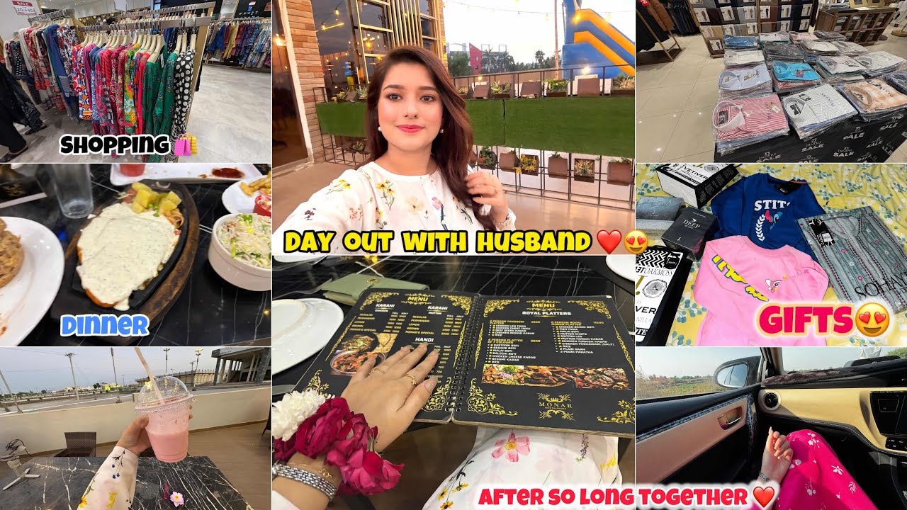 Day out with husband bohat time bad dono sath gaye😍| Dono ko ik dusre ka lye time nikalna chye
