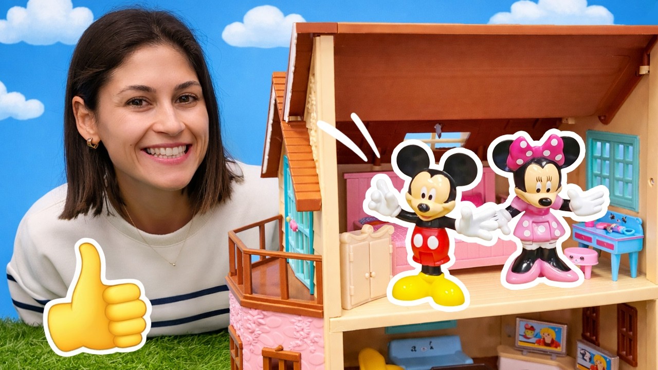 Ayşe ile Oyuncak Ev Macerası! Minnie ve Mickey’nin Eşyaları Yerleştiriyoruz!