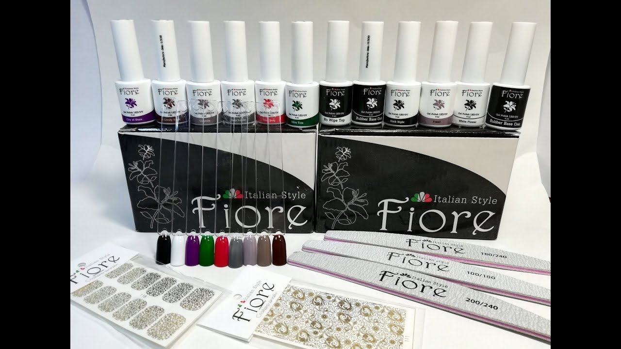 🌹Знакомство с новой Итальянской ТМ Fiore🌹Насыщенные оттенки гель лаков🌹Топ и база🌹Выкраска на типсы🌹