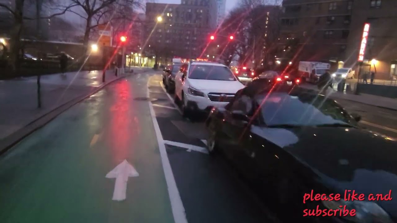 NYC am 1.7.25 ride from WTC Path train station 