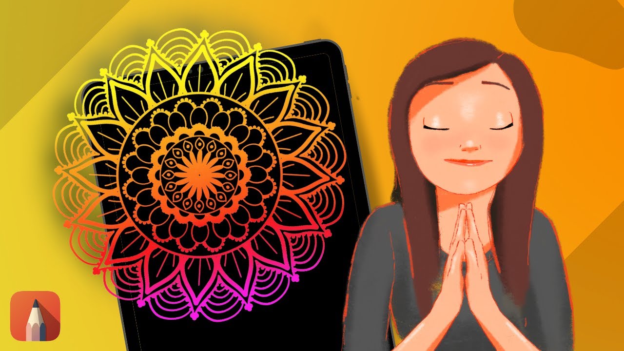 How to Create Mandala in Autodesk Sketchbook Tutorial