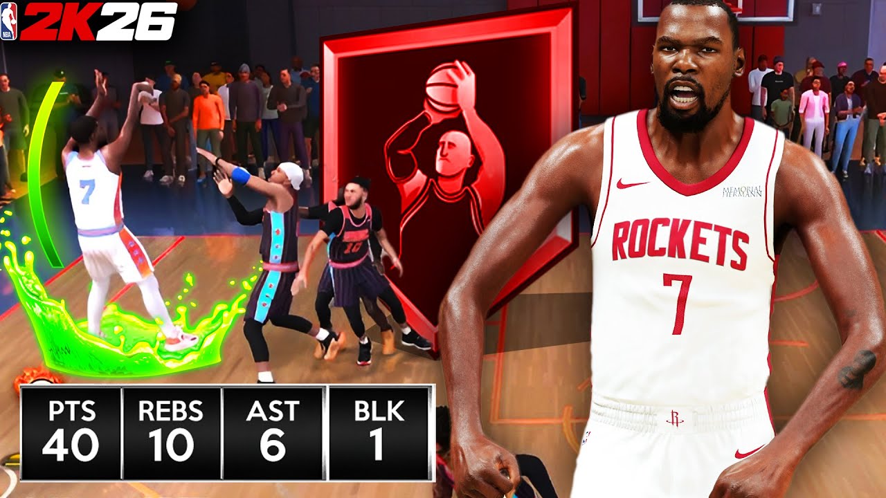 *NEW* 6'11 Kevin Durant Build Is Literally UNFAIR in Random Rec on NBA 2K26