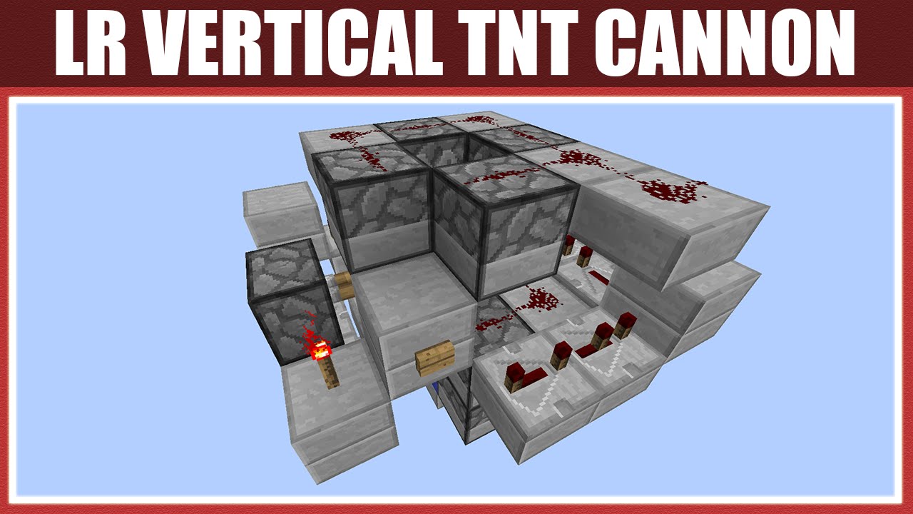 Minecraft: Vertical Long Range TNT Cannon [100+ Blocks!] [Tutorial] [1.7/1.8+]