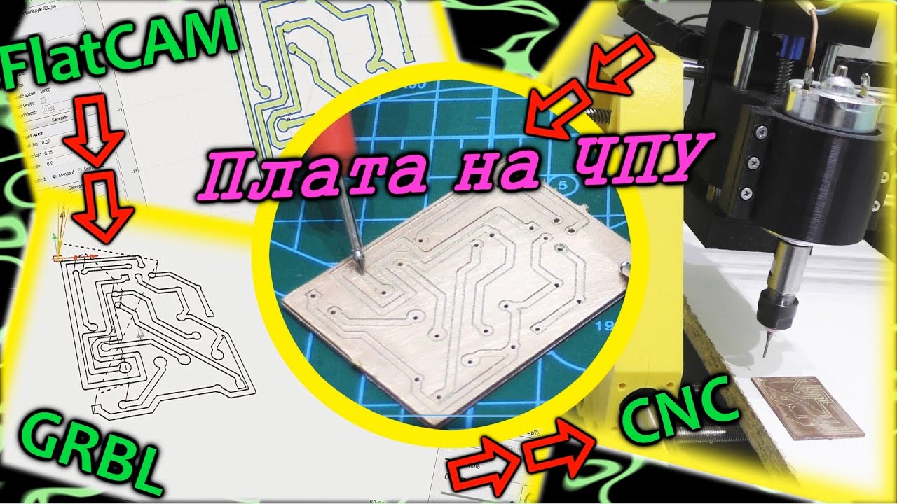 Как сделать печатную плату на станке с ЧПУ. Как сделать Gcode в FlatCAM