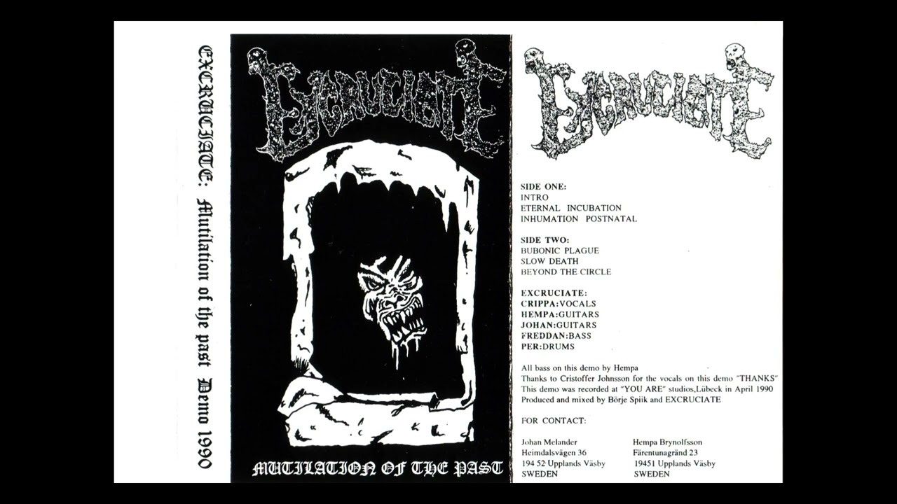 Excruciate (Swe) - Mutilation of the Past (Full demo) 1990