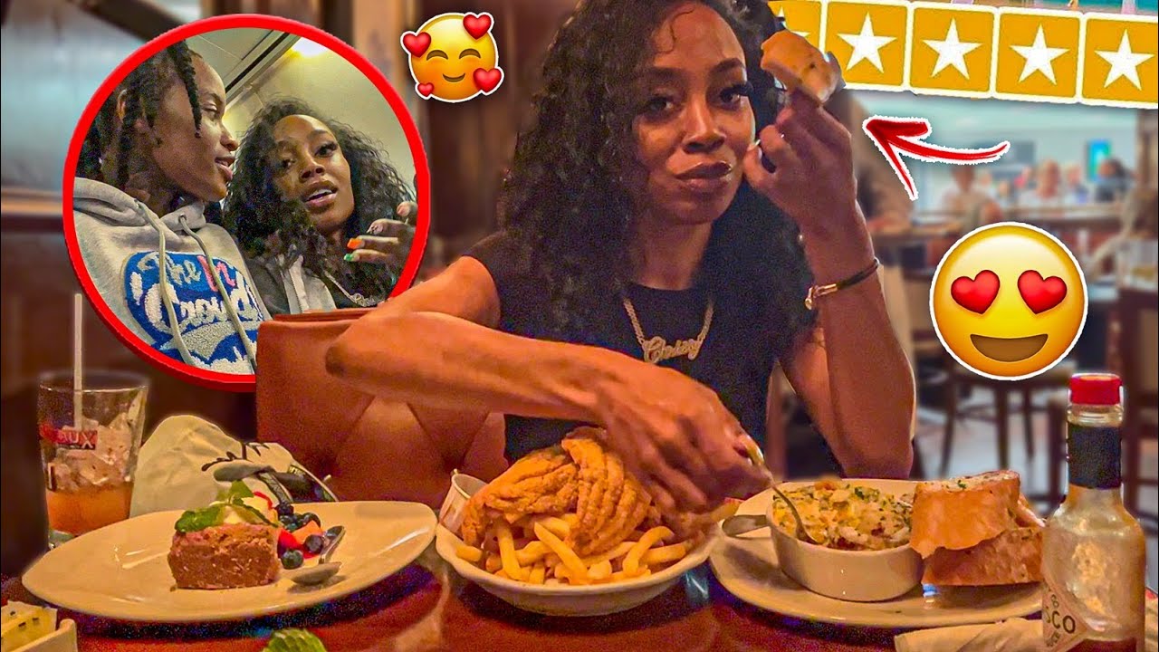 I Took Her To A 5 STAR Restaurant In The Airport✈️ 🥰..