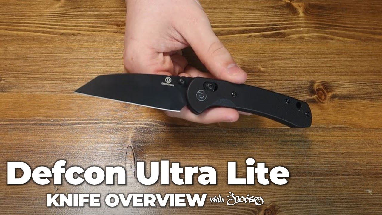 Defcon Ultra Lite Folding Knife | 5-Minute Knife Review | Jimping with Jacrispy