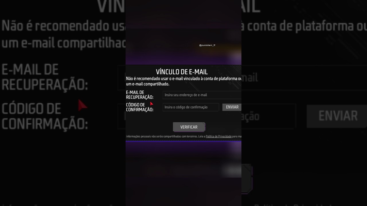 COMO PROTEGER E RECUPERAR SUA CONTA DO FREE FIRE #freefire