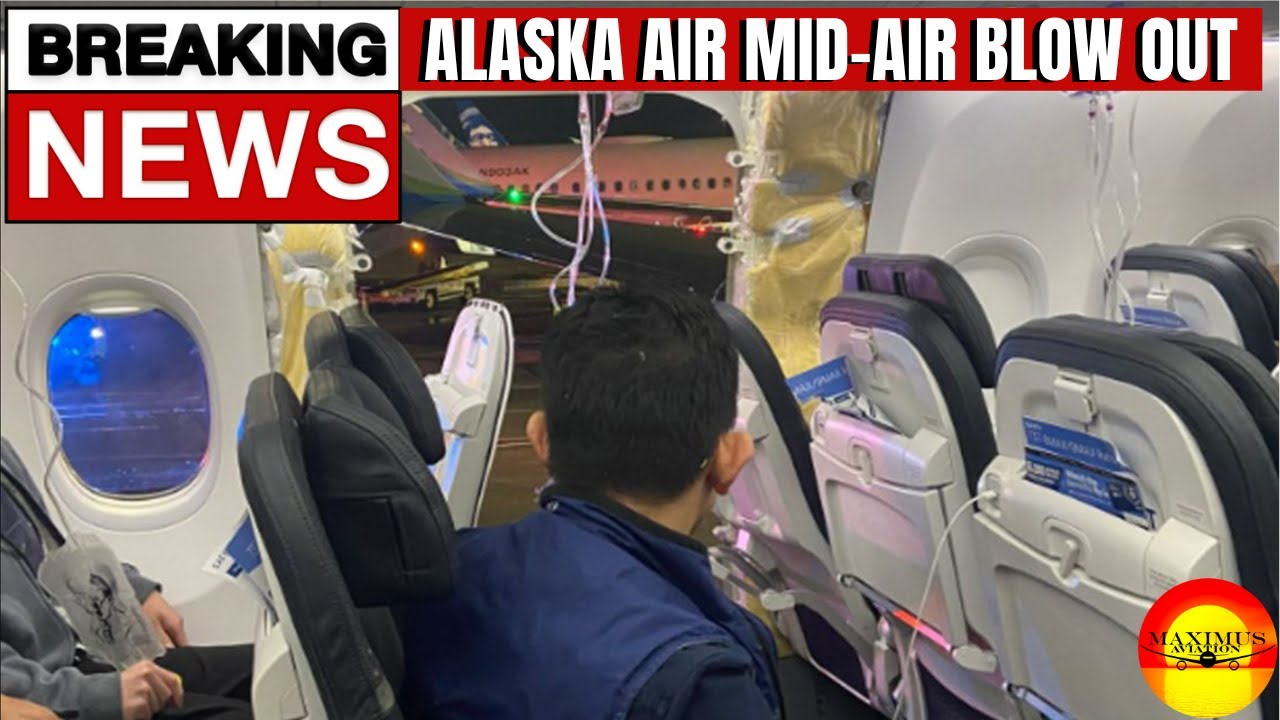 Alaska Airlines Grounds Boeing 737-9 Feet After Emergency Landing In Portland USA!