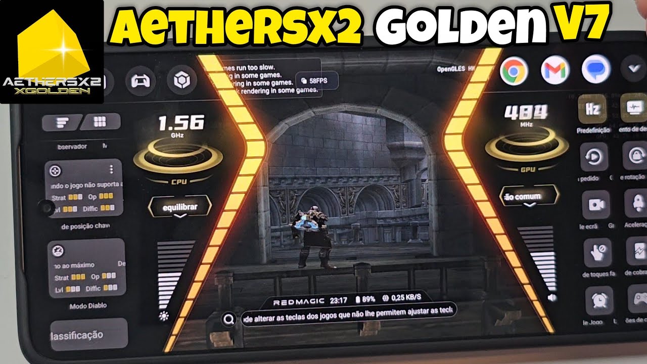 SAIU NOVA ATUALIZA&Ccedil;&Atilde;O NETHERSX2 GOLDEN V7 PARTE 1 EMULADOR DE PS2 PARA ANDROID TESTE REDMAGIC 10 AIR