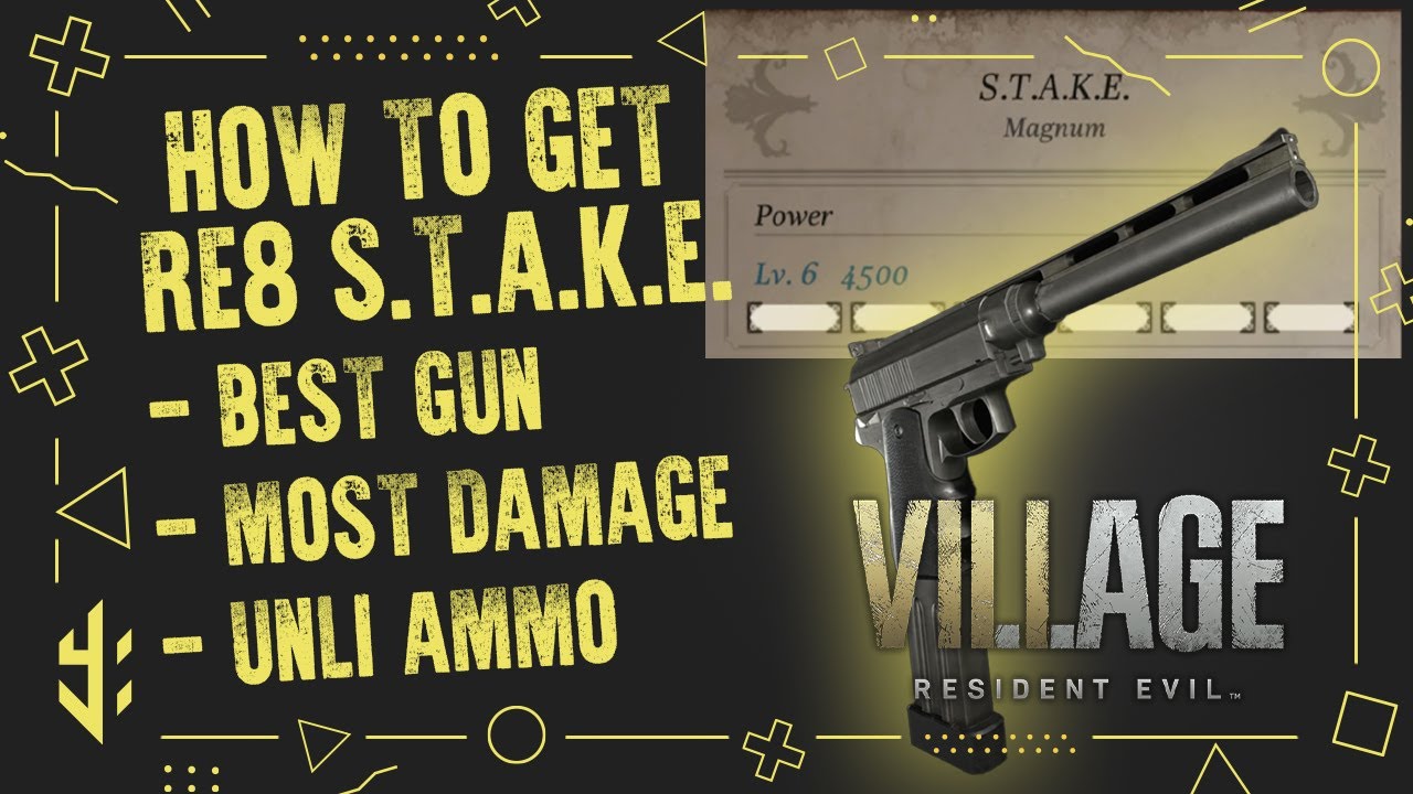 Resident Evil 8 Village - How to get S.T.A.K.E. gun GUIDE . PS4 Pro 1080p