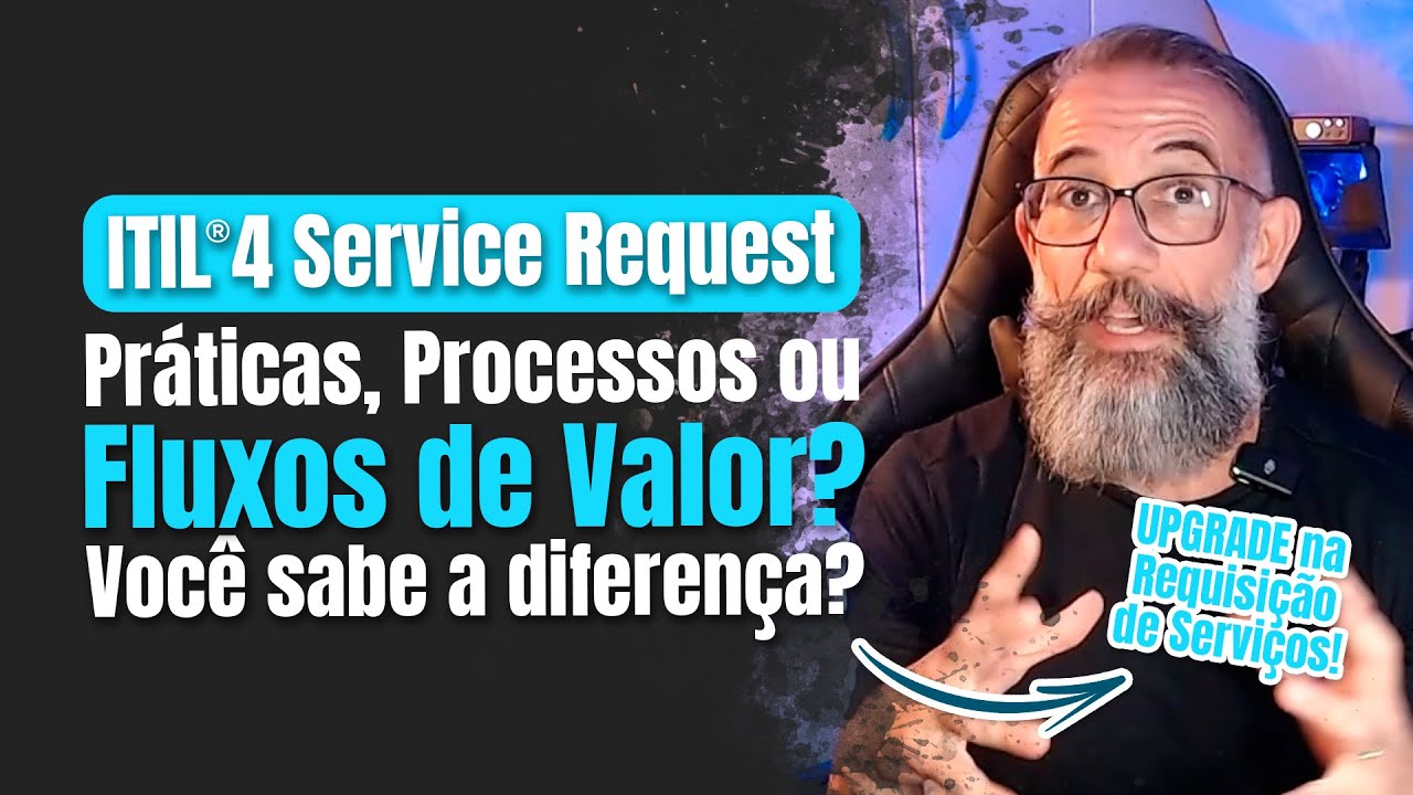 ITIL4® Service Request Você sabe a diferença entre Práticas, Processos ou Fluxos de Valor?