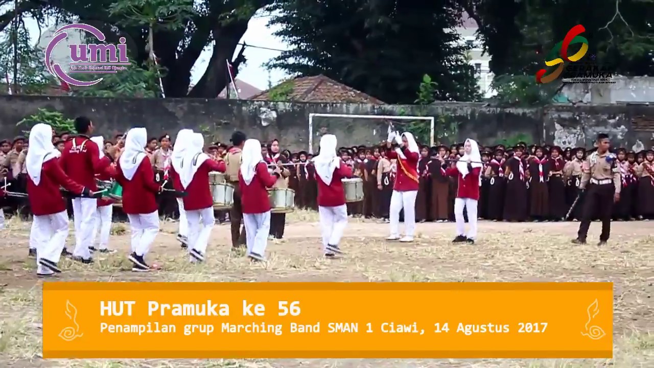 Penampilan Marching Band SMAN 1 Ciawi HUT Pramuka 56