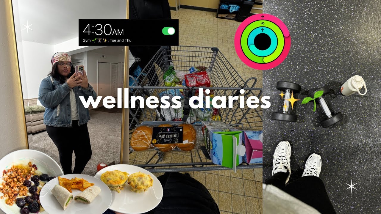 wellness diaries 🌱 waking up at 4 am, gym days, grocery shopping, high protein meals + vsg update