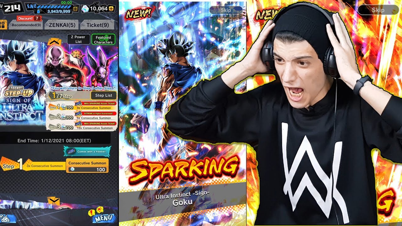 سحب ب 10 الاف جوهرة على بانر الغريزة الفائقة وجيرين والمفاجأة 🔥🔥 !!! | Dragon Ball Legends