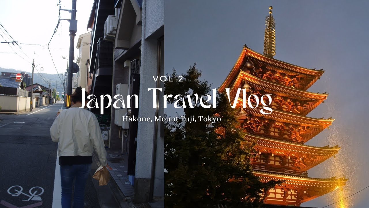 Japan Travel Vlog | Hakone, Tokyo | Mount Fuji, Meiji Shrine, sushi, homecooked wagyu steak & more