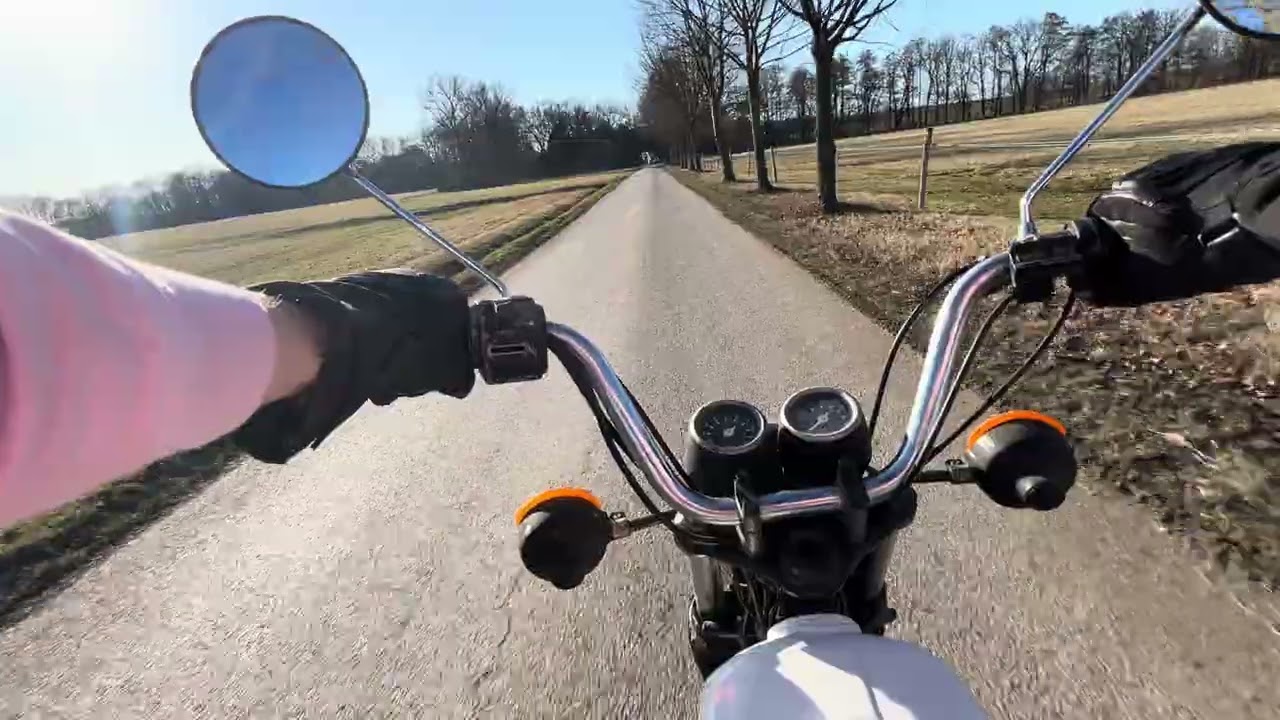 My first ride after winter break 🏍️