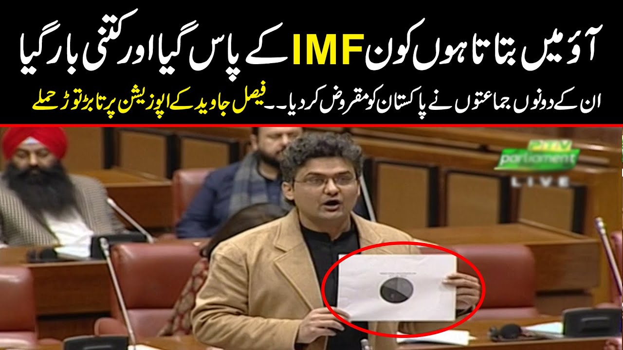 Kya IMF, IMF Lagaya hua hai, Mai batata hn Kaun Kitni bar IMF gaya | Faisal Javed speech in Senate