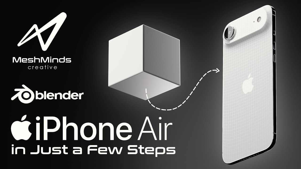 iPhone Air 3D Modeling Tutorial in Blender — Full Step-by-Step Guide